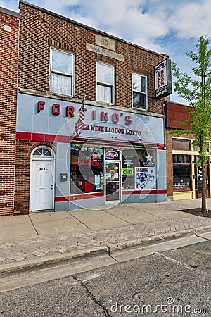 GRAND LEDGE, UNITED STATES - Jun 21, 2020: Fortino\'s Part Store in Grand Ledge Editorial Stock Photo